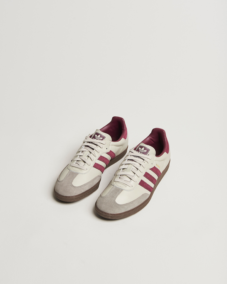 Herren | adidas Originals Samba Original Sneaker Beige/Wine | adidas Originals | Samba Original Sneaker Beige/Wine