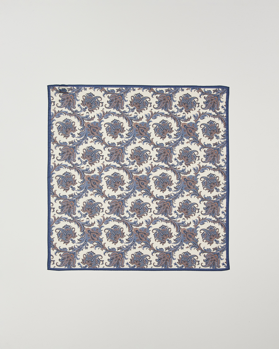Herren | Amanda Christensen Cotton Voilé Printed Paisley Bandana White | Amanda Christensen | Cotton Voilé Printed Paisley Bandana White