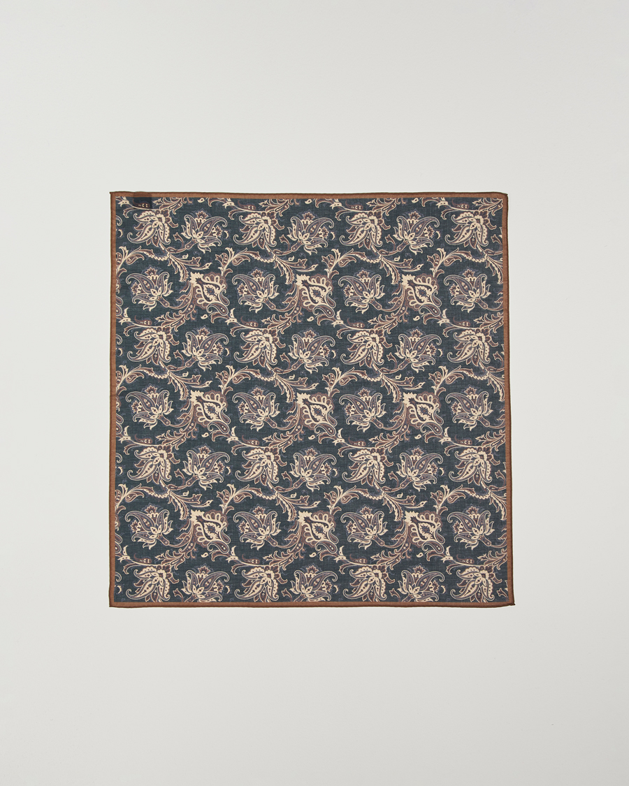 Herren | Amanda Christensen Cotton Voilé Printed Paisley Bandana Black | Amanda Christensen | Cotton Voilé Printed Paisley Bandana Black