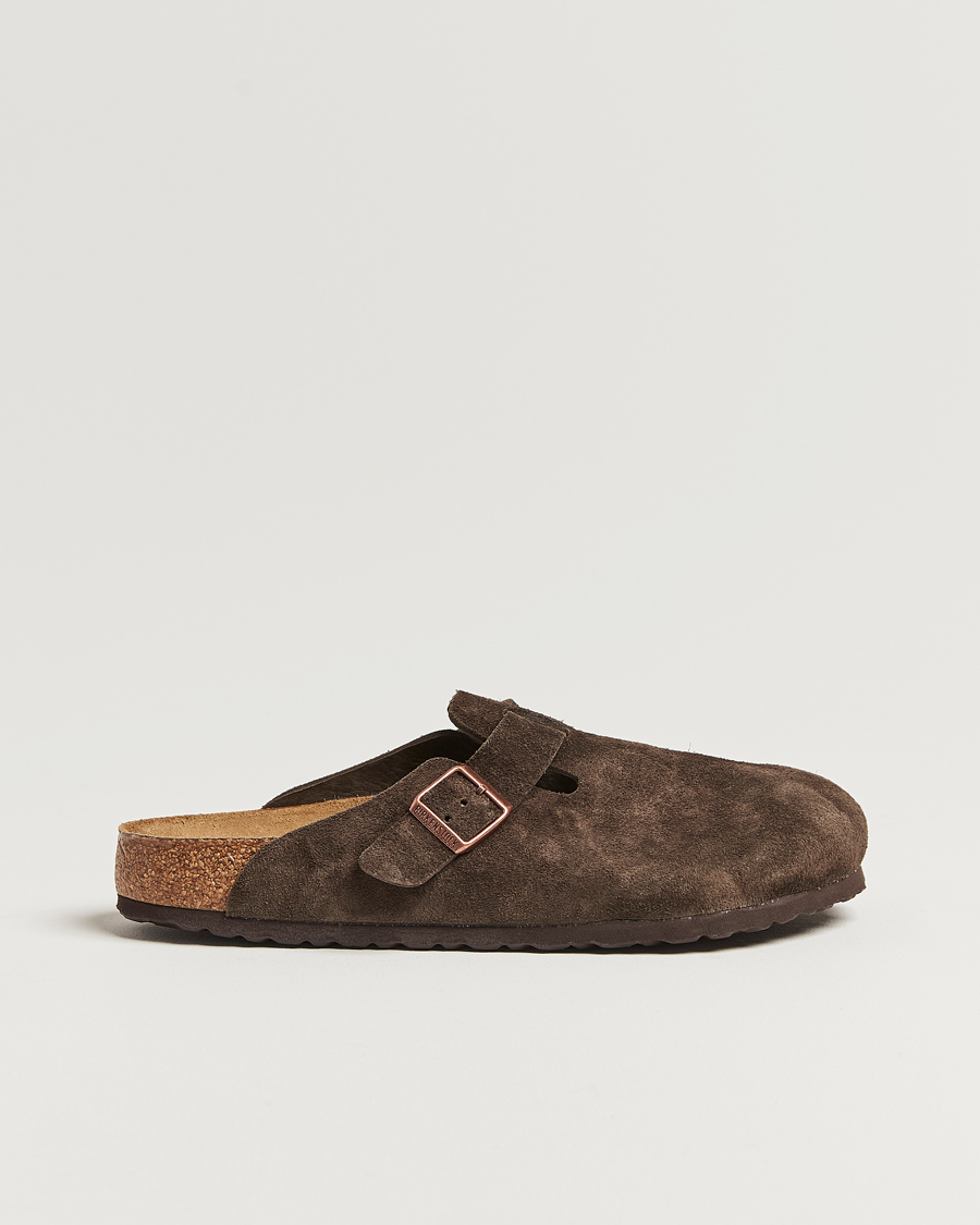 Herren | Sandalen & Pantoletten | BIRKENSTOCK | Boston Soft Footbed Mocca Suede