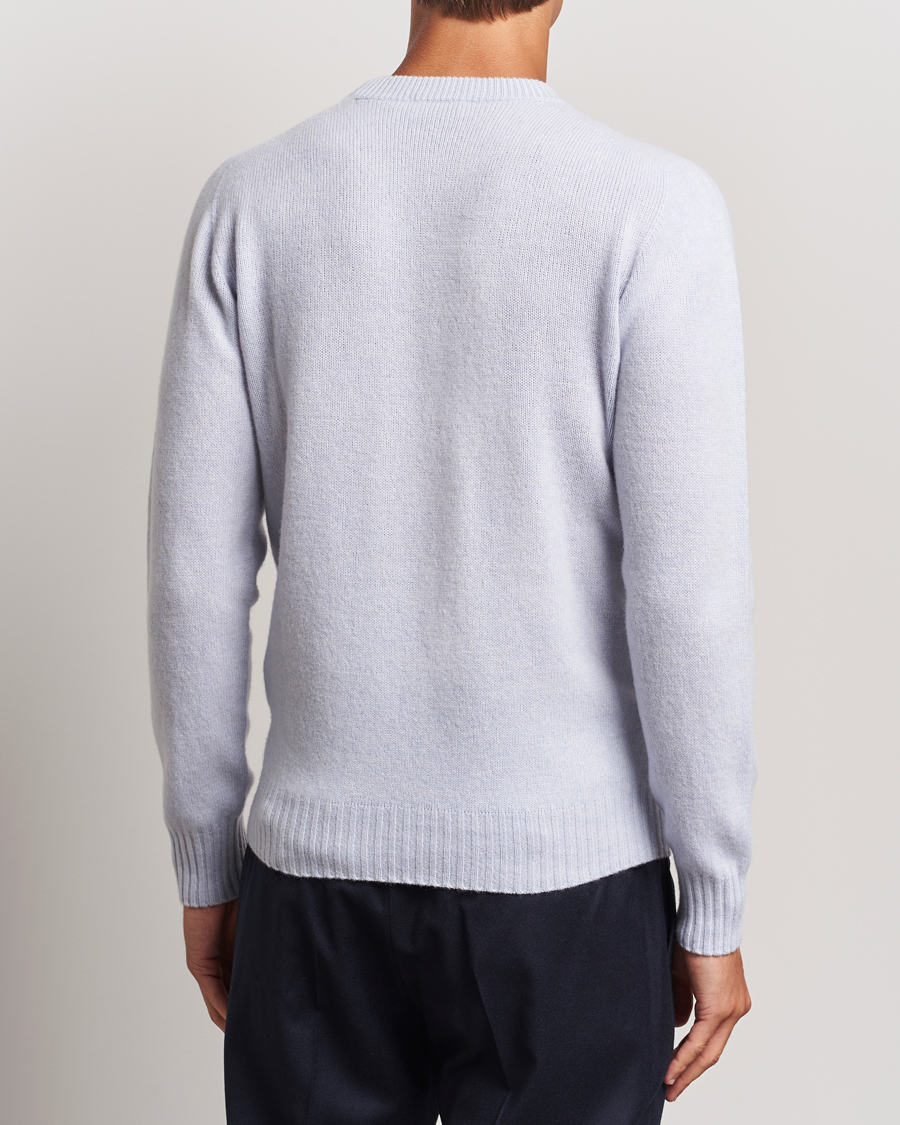 Herren | Pullover | Altea | Wool/Cashmere Crew Neck Pullover Light Blue