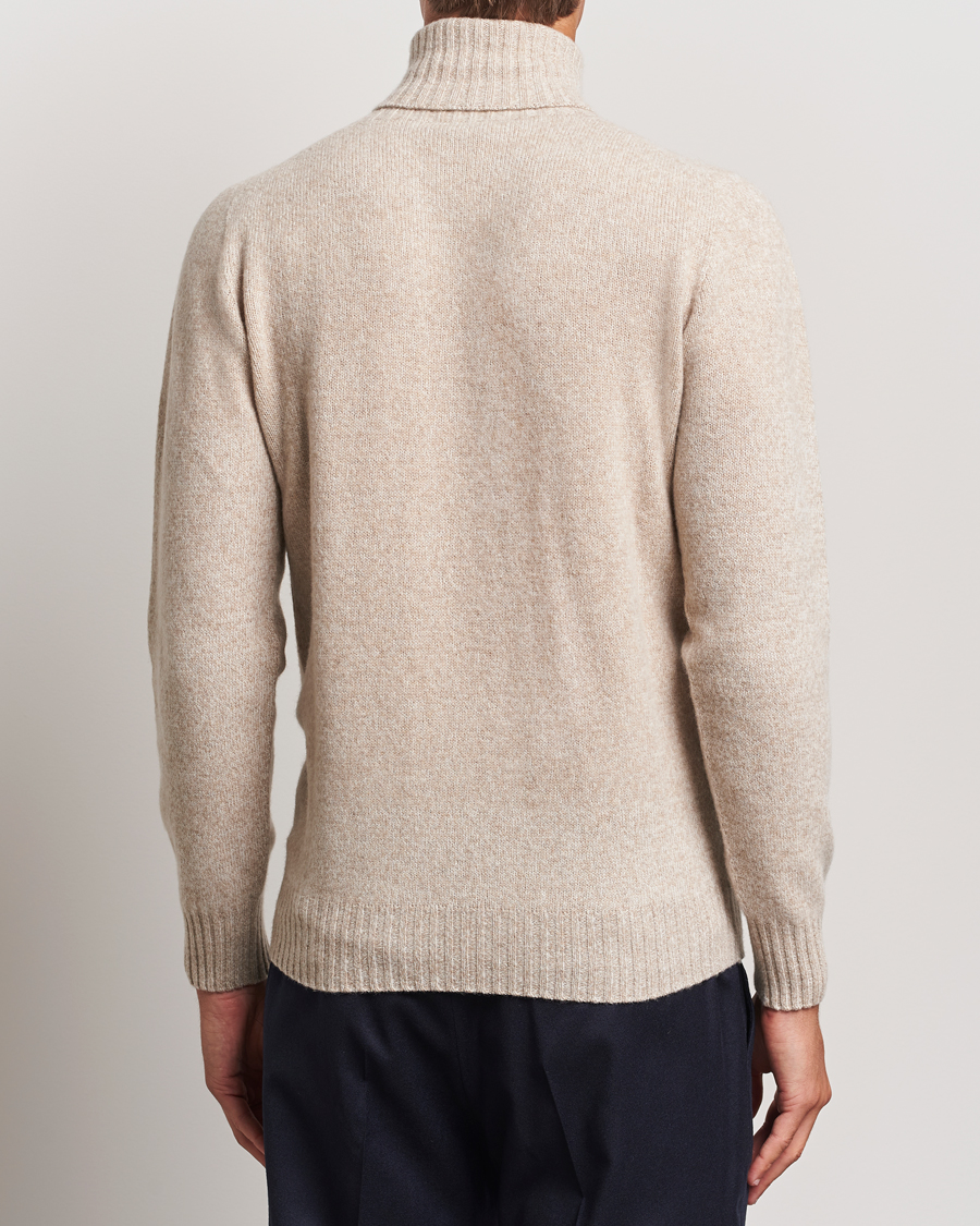Herren | Pullover | Altea | Wool/Cashmere Rollneck Beige Melange