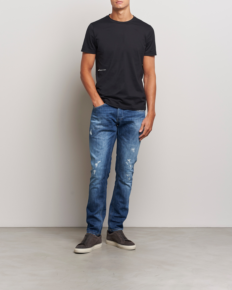Herren | Jeans | Dondup | George Light Distressed Jeans Medium Blue