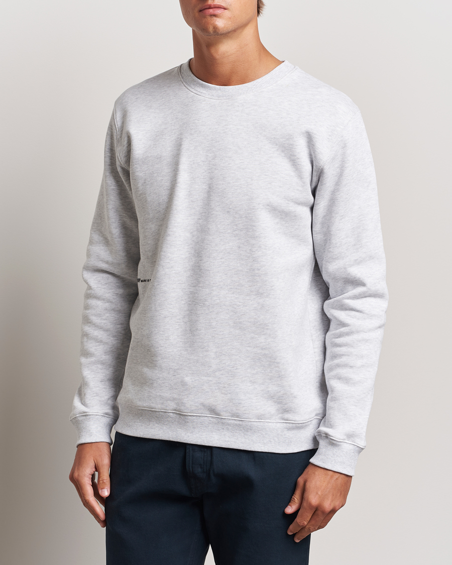 Herren | Pullover | Dondup | Logo Crew Neck Sweatshirt Grey Melange