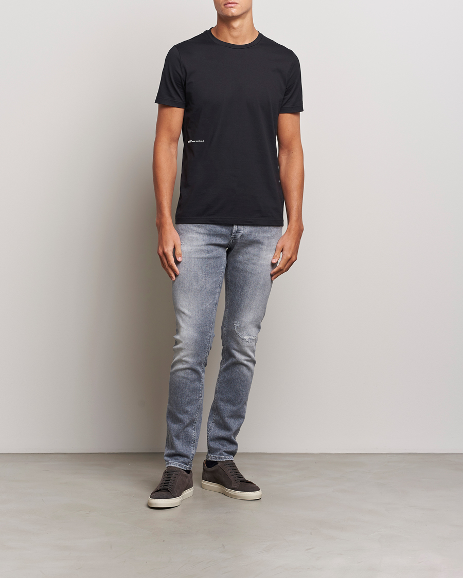 Herren | T-Shirts | Dondup | Logo Crew Neck T-Shirt Black