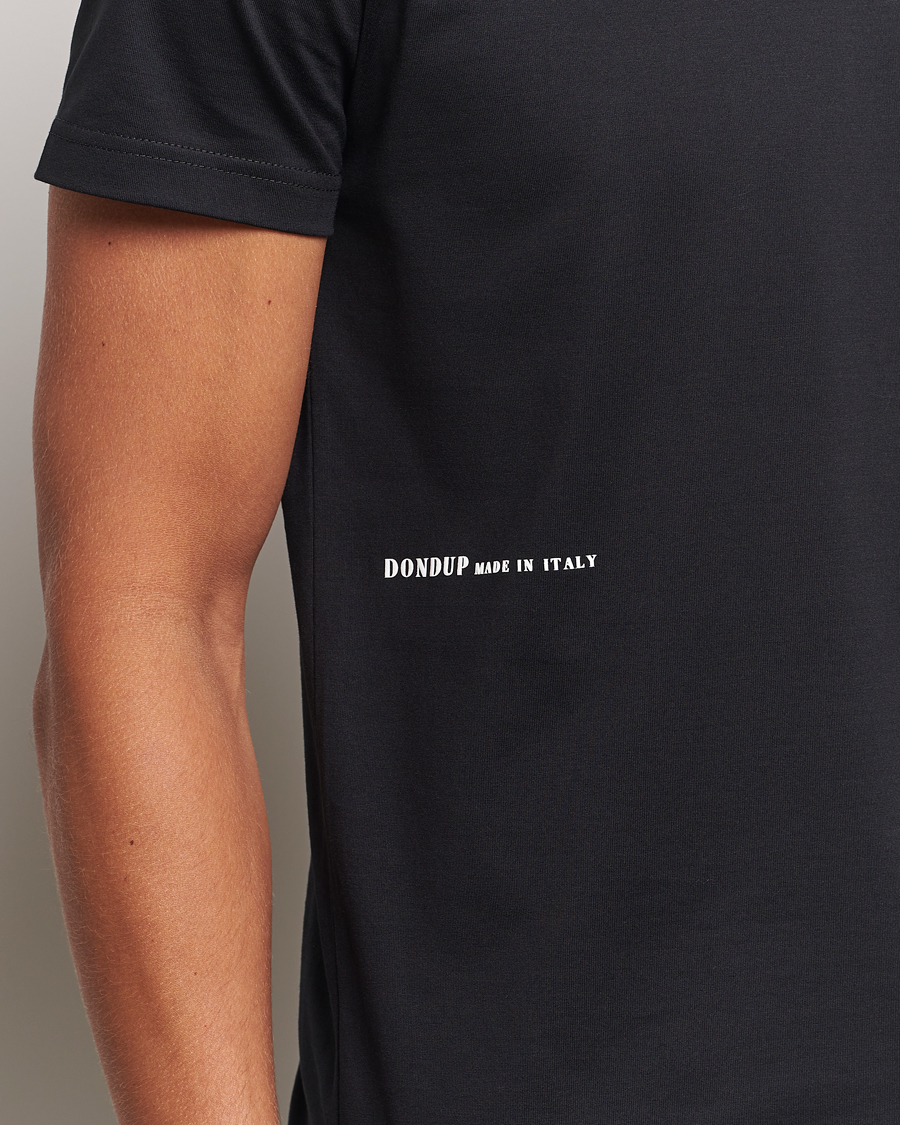 Herren | T-Shirts | Dondup | Logo Crew Neck T-Shirt Black