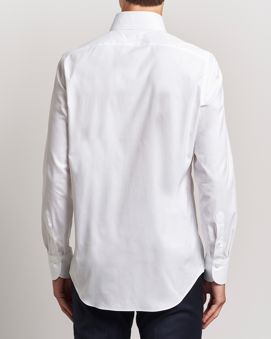 Herren | Hemden | Finamore Napoli | Milano Slim Oxford Button Down Shirt White