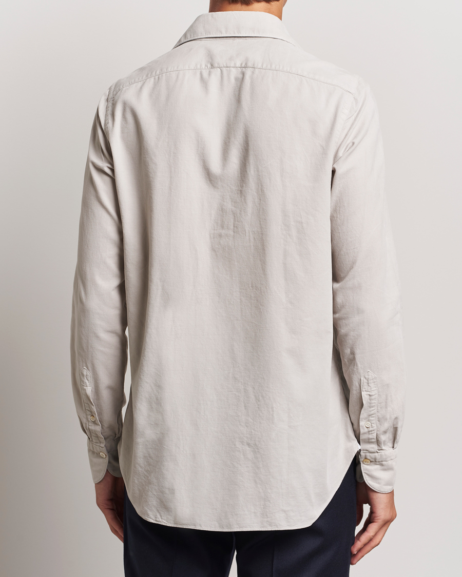 Herren | Hemden | Finamore Napoli | Gaeta Corduroy Shirt Light Beige