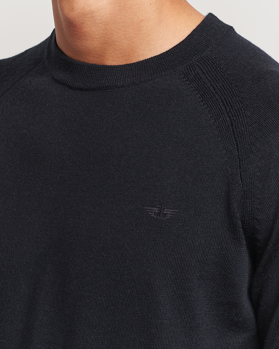 Herren | Pullover | Dockers | Washable Merino Crewneck Black