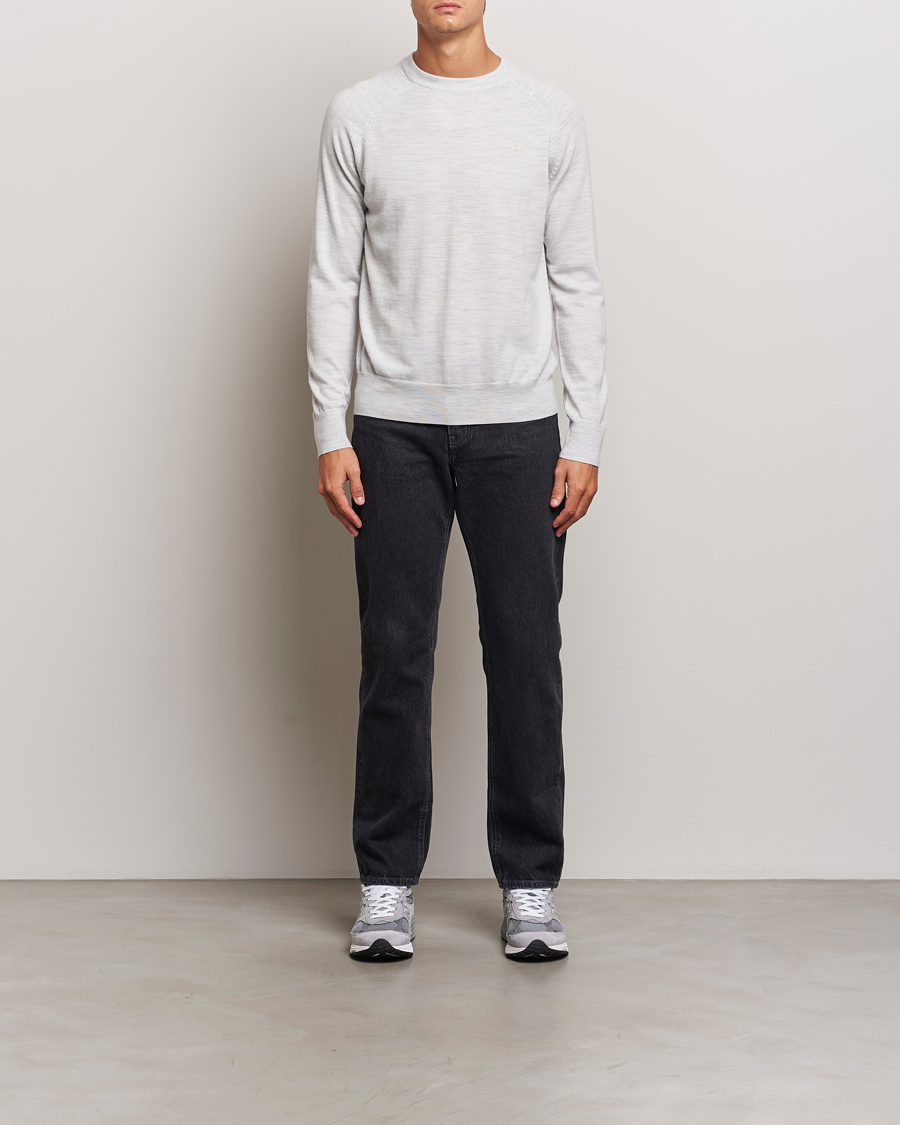 Herren | Pullover | Dockers | Washable Merino Crewneck Light Grey