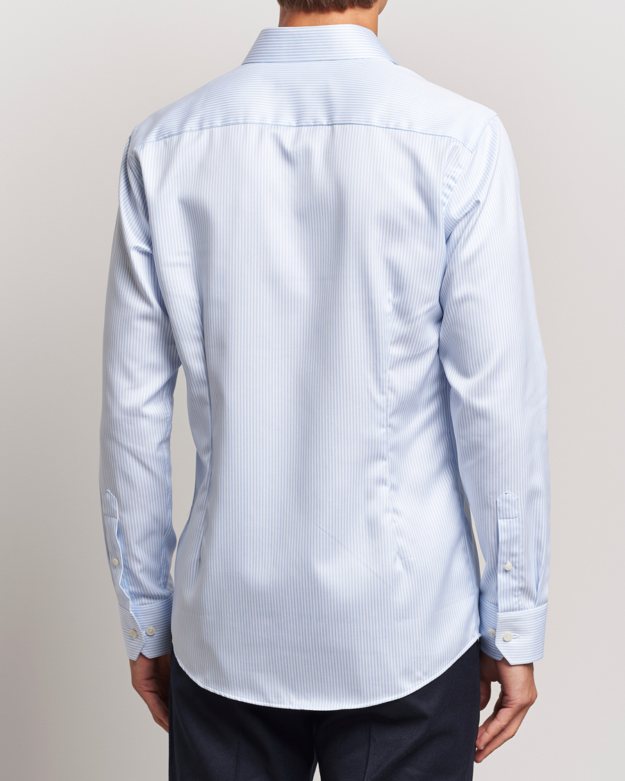 Herren | Hemden | Eton | Slim Fit Signature Twill Striped Shirt Blue/White