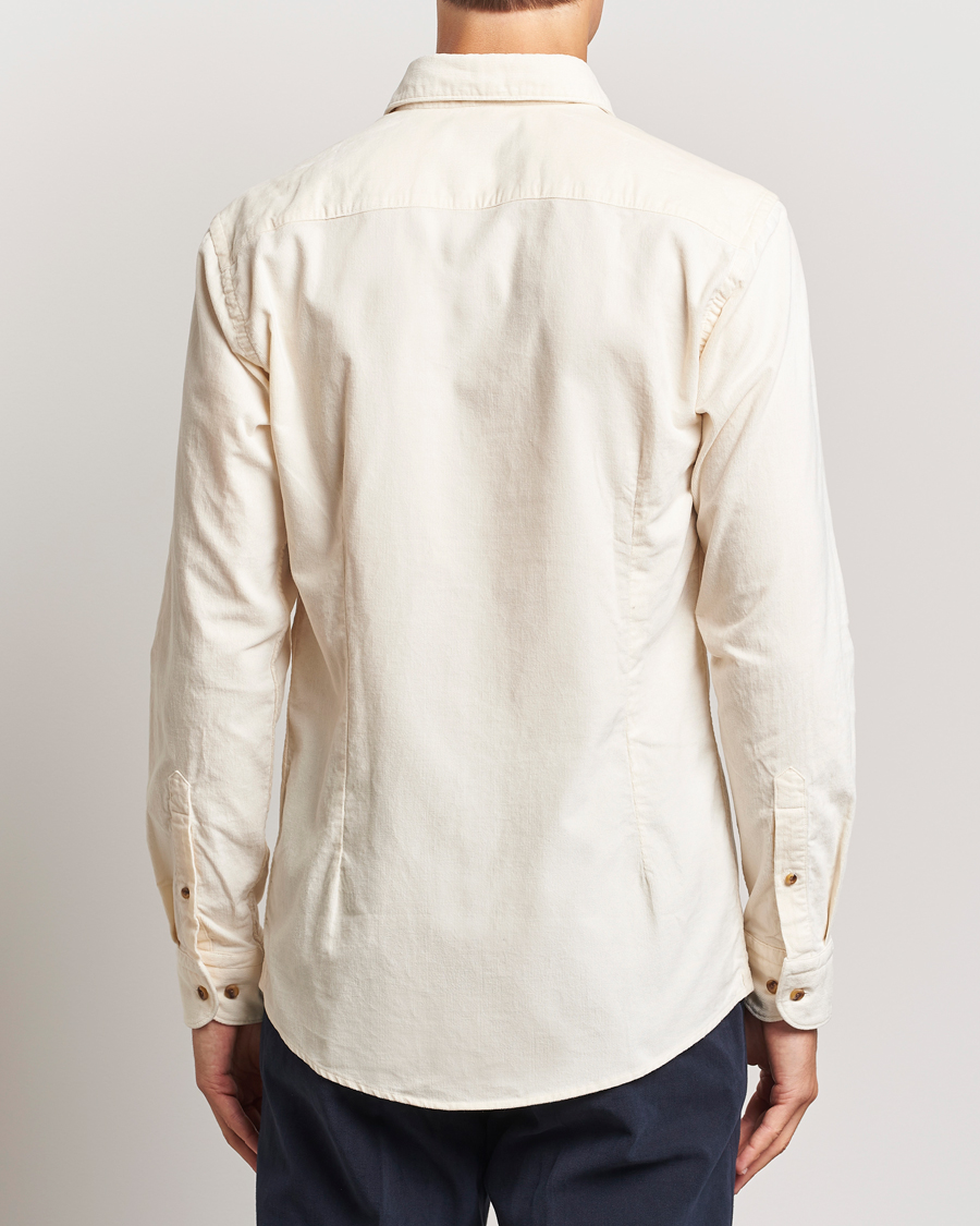 Herren | Hemden | Eton | Slim Fit Fine Wale Corduroy Shirt Off White