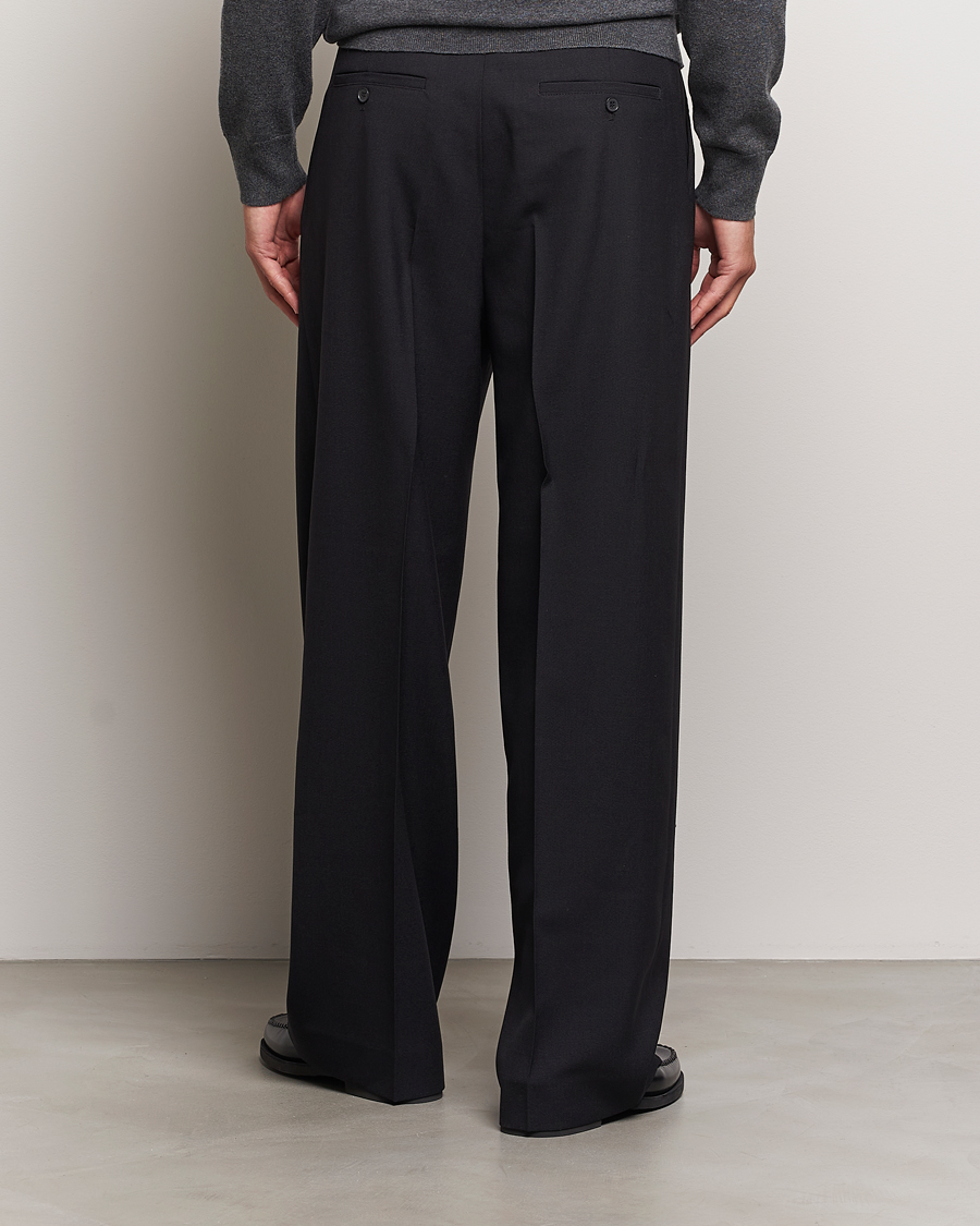 Herren | Hosen | Filippa K | Milo Wide Wool Trousers Black