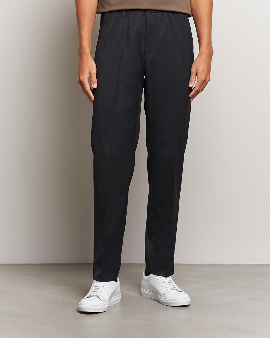 Herren | Hosen | Filippa K | Relaxed Terry Wool Trousers Anthracite
