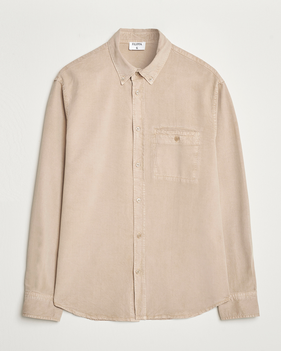 Herren | Hemden | Filippa K | Zachary Lyocell Shirt Faded Khaki