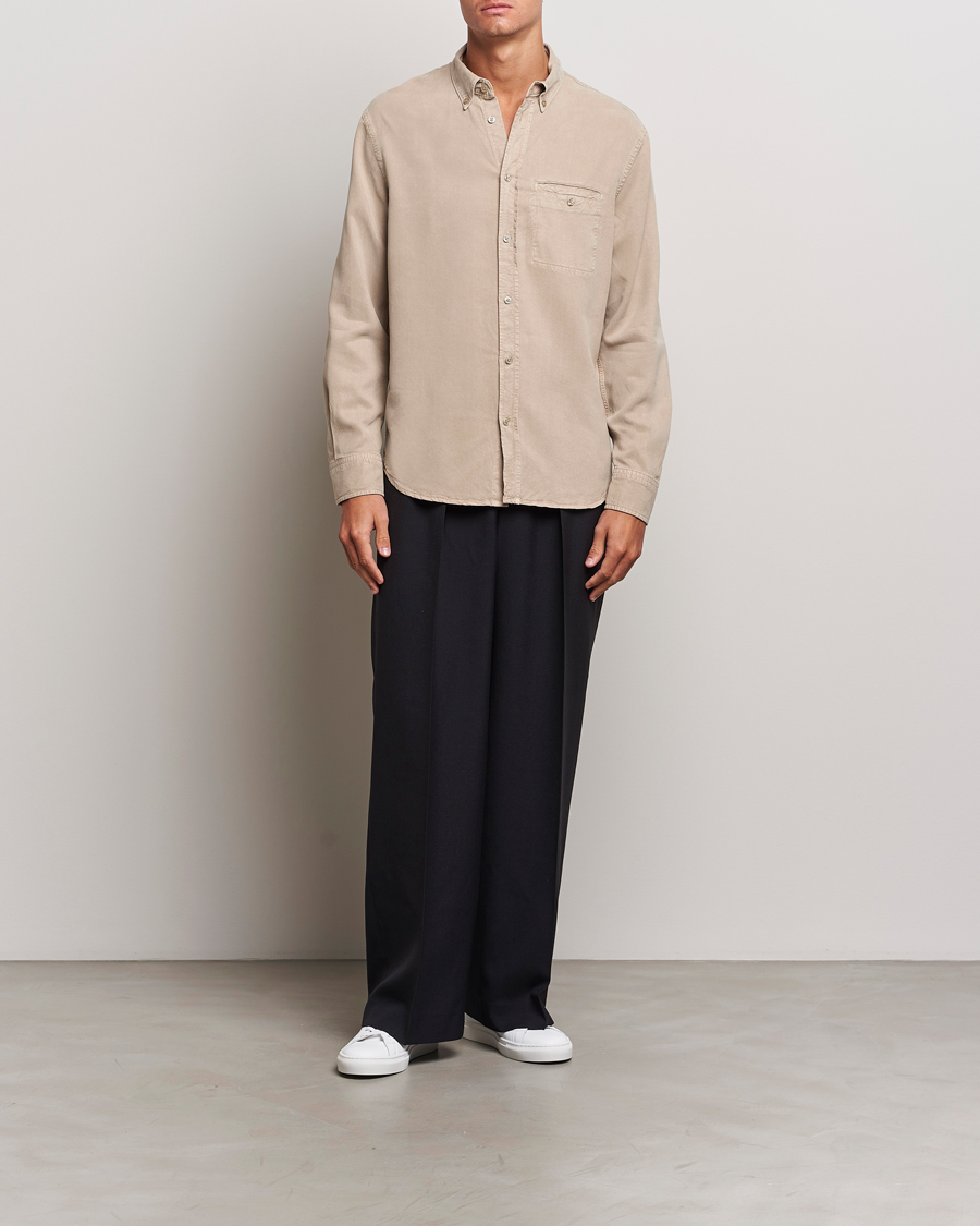 Herren | Hemden | Filippa K | Zachary Lyocell Shirt Faded Khaki