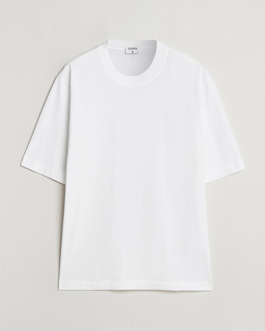 Herren | T-Shirts | Filippa K | Mock Neck T-Shirt White