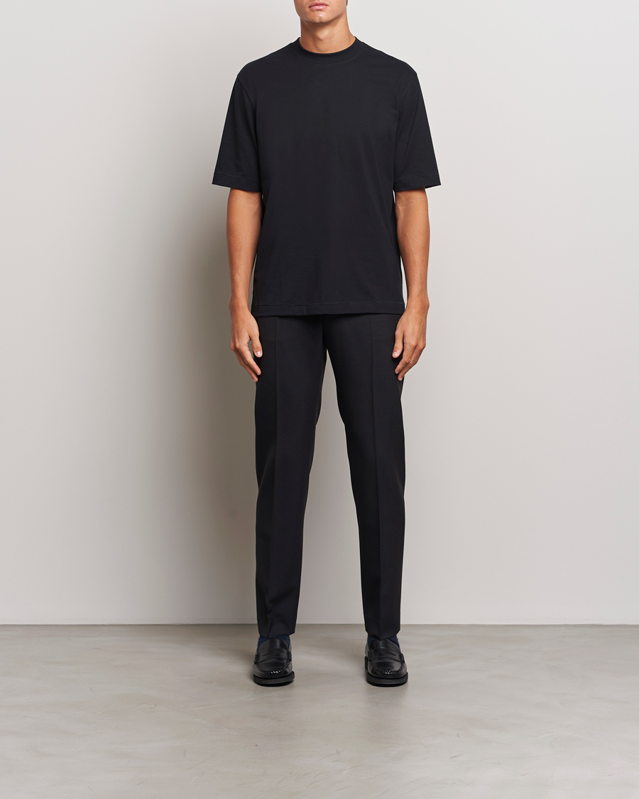 Herren | T-Shirts | Filippa K | Mock Neck T-Shirt Black