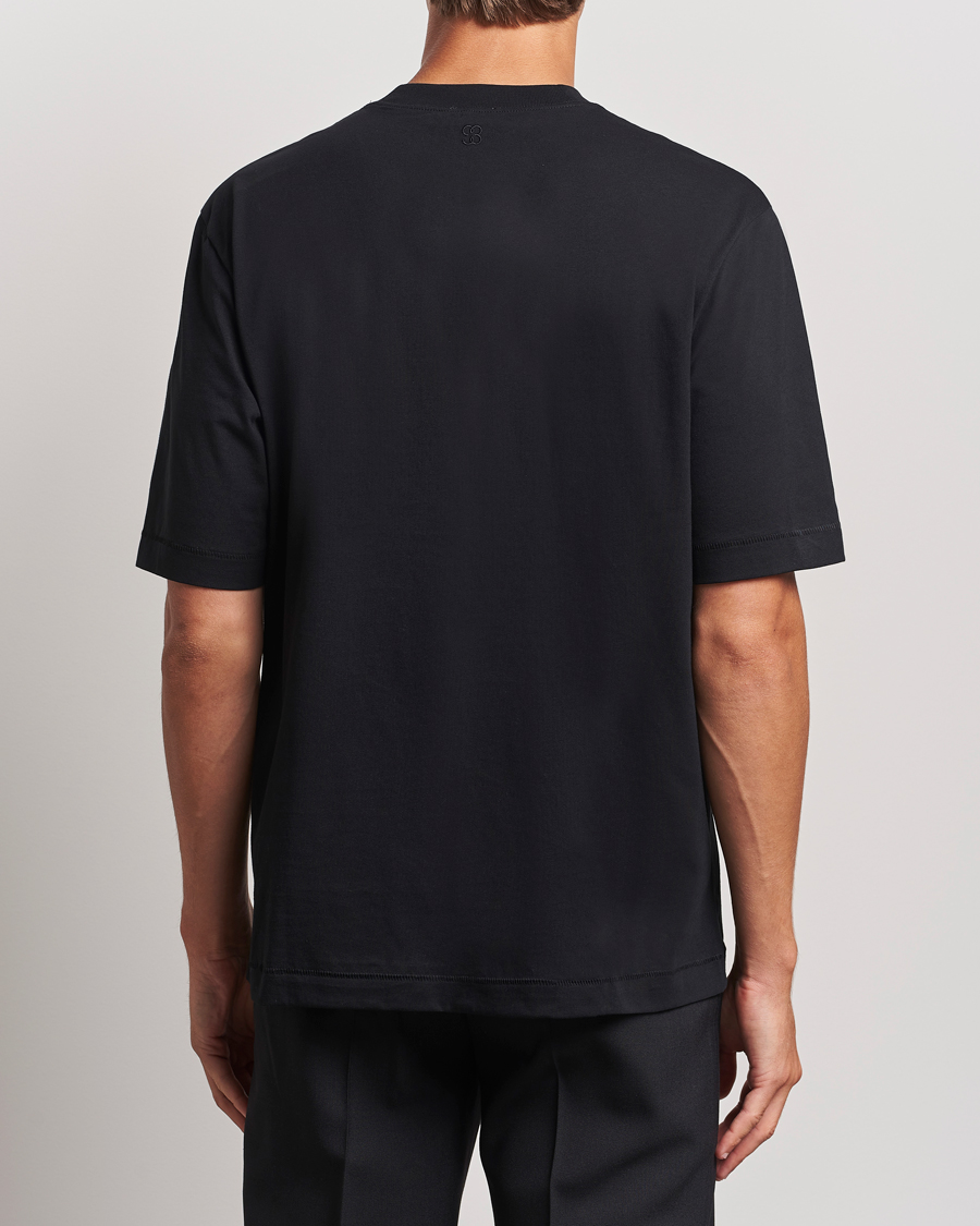 Herren | T-Shirts | Filippa K | Mock Neck T-Shirt Black