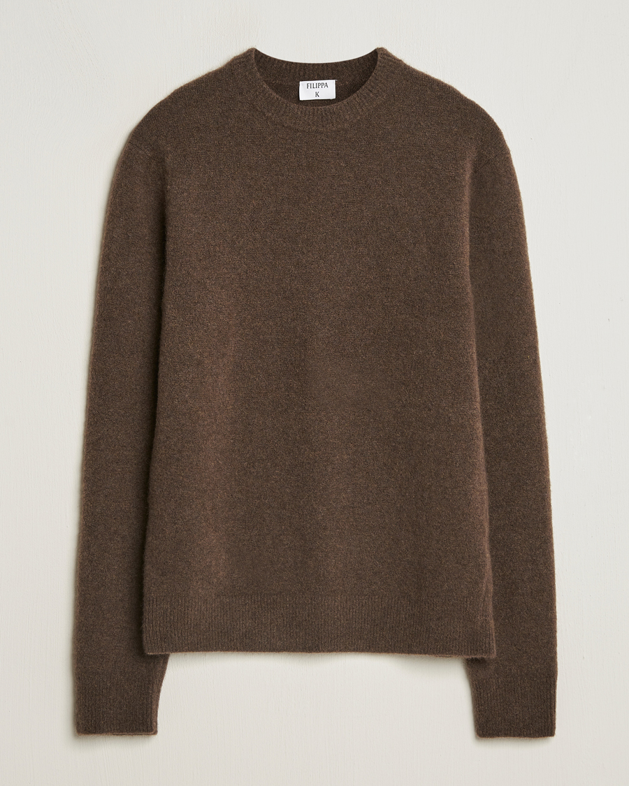 Herren | Pullover | Filippa K | Yak Knitted Sweater Driftwood