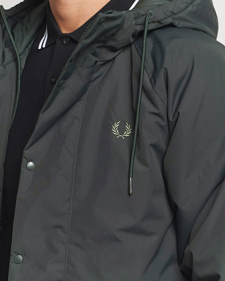 Herren | Jacken | Fred Perry | Padded Zip Through Parka Night Green