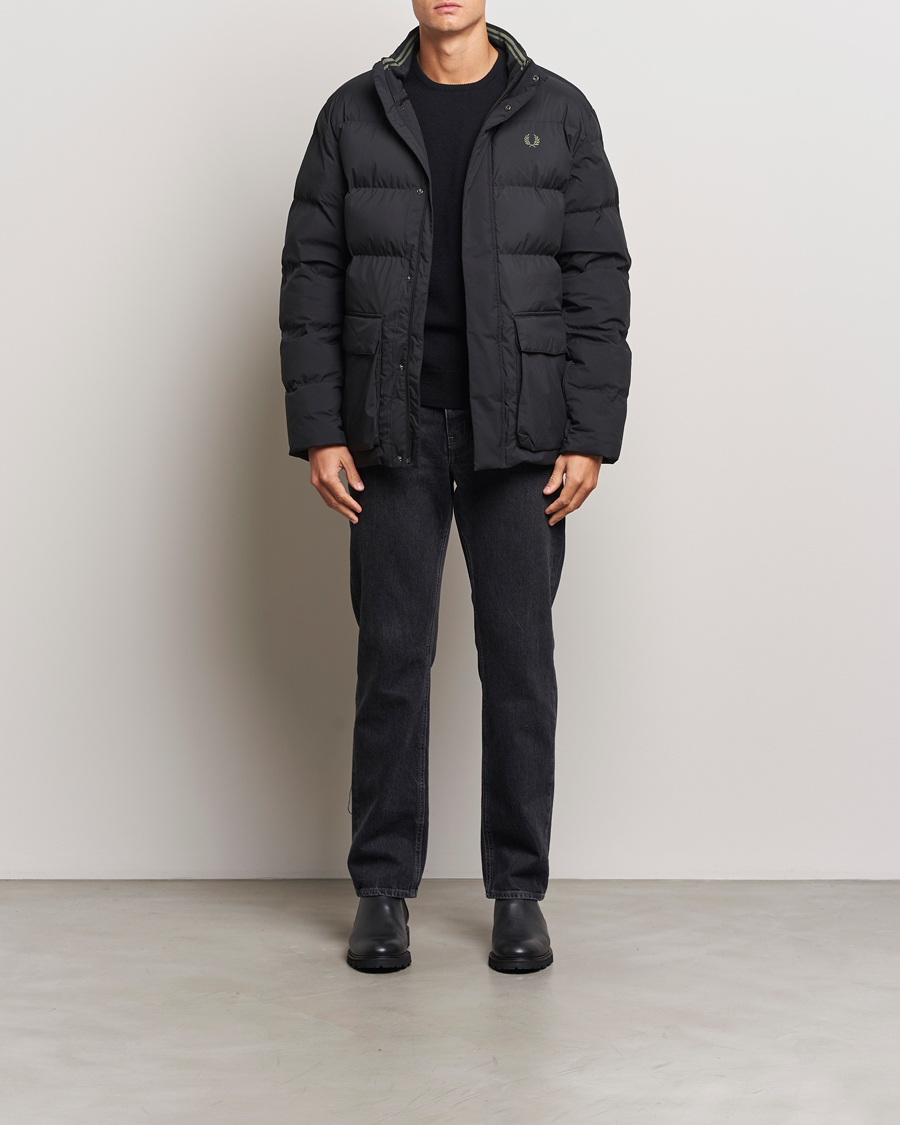 Herren | Jacken | Fred Perry | Padded Pocket Down Jacket Black