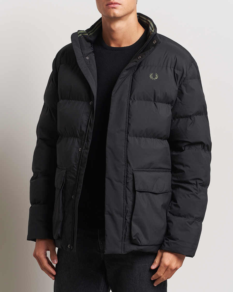 Herren | Jacken | Fred Perry | Padded Pocket Down Jacket Black