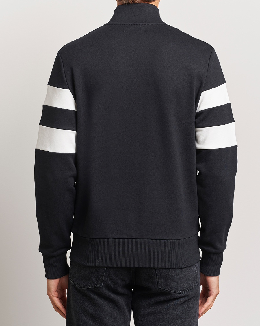 Herren | Pullover | Fred Perry | Tipped Sleeve Half Zip Sweatshirt Black