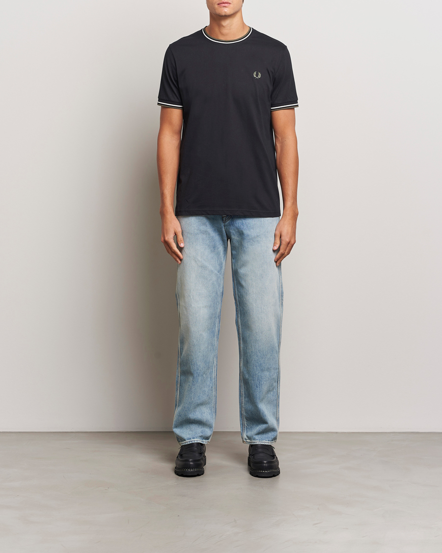 Herren | T-Shirts | Fred Perry | Twin Tipped T-Shirt Black
