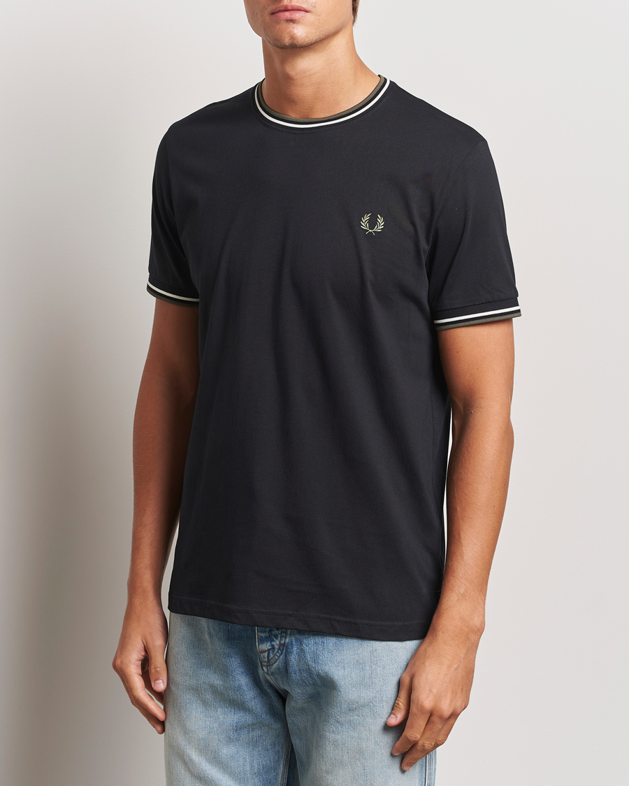 Herren | T-Shirts | Fred Perry | Twin Tipped T-Shirt Black