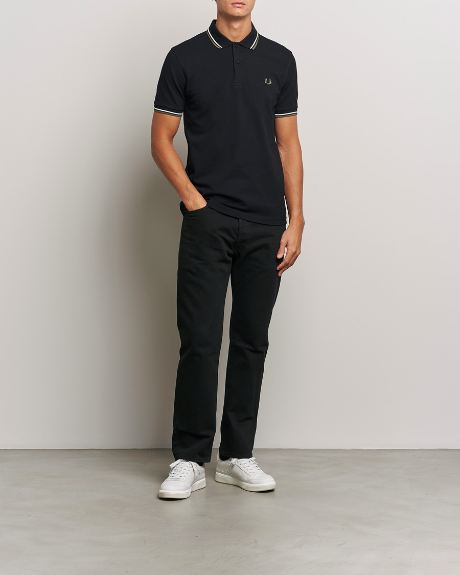 Herren | Poloshirts | Fred Perry | Twin Tipped Polo Shirt Black