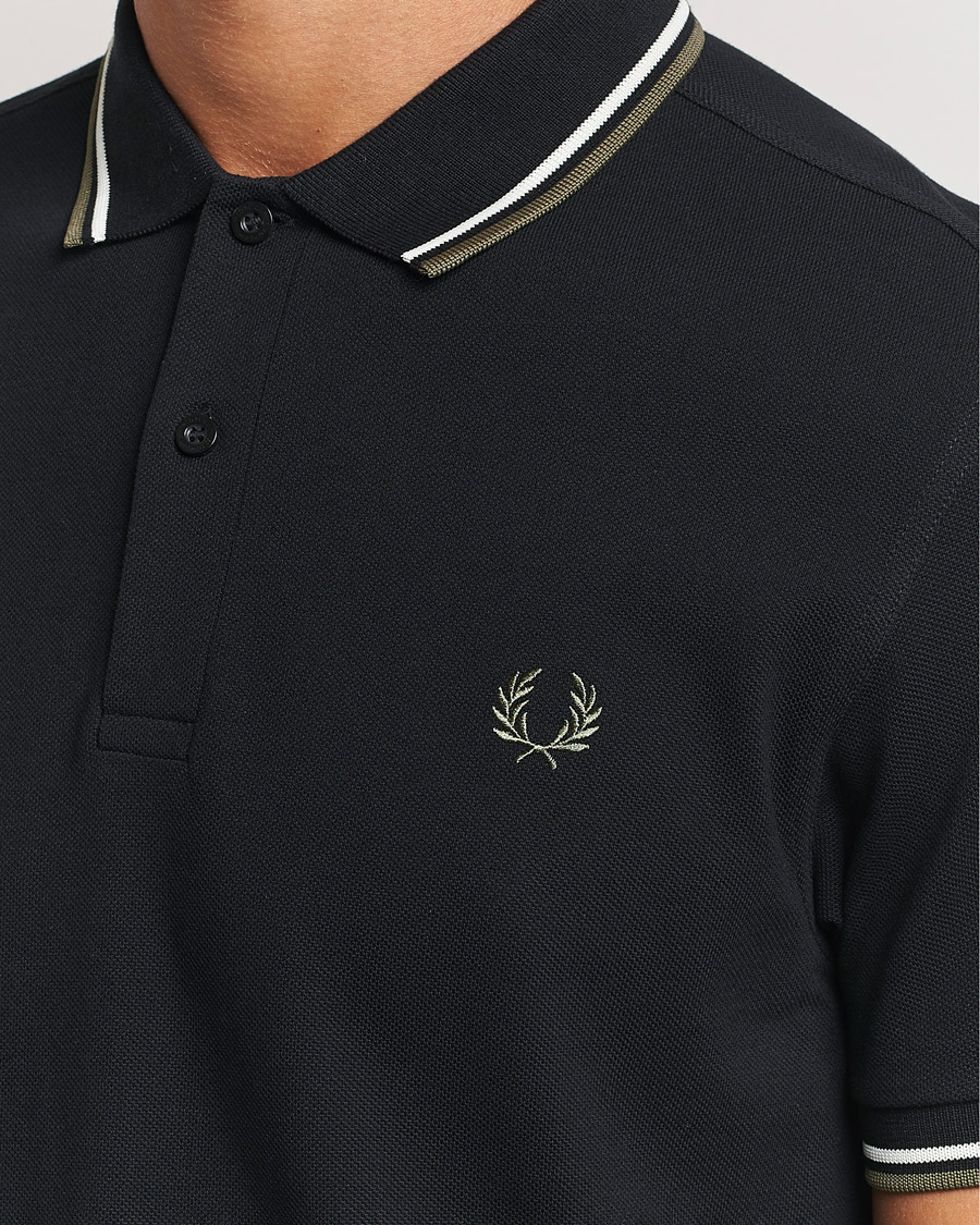 Herren | Poloshirts | Fred Perry | Twin Tipped Polo Shirt Black