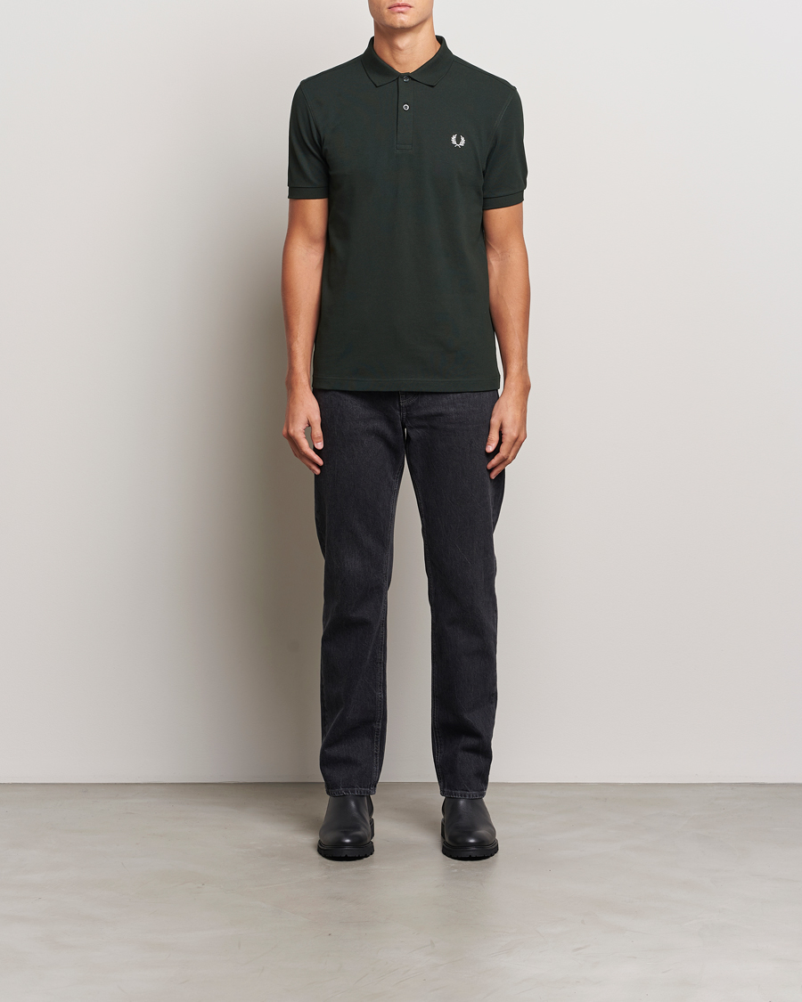 Herren | Poloshirts | Fred Perry | Plain Polo Shirt Night Green