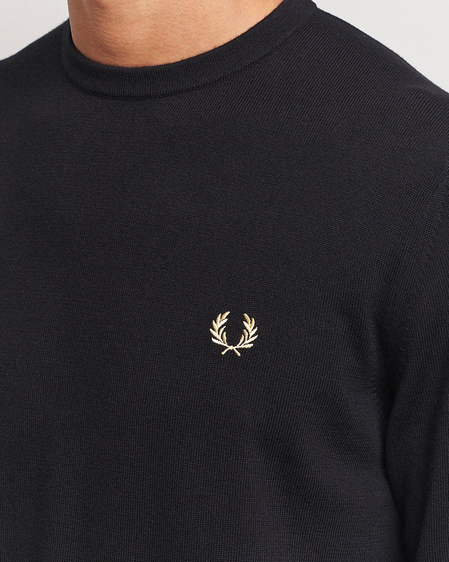 Herren | Pullover | Fred Perry | Classic Crew Neck Jumper Black