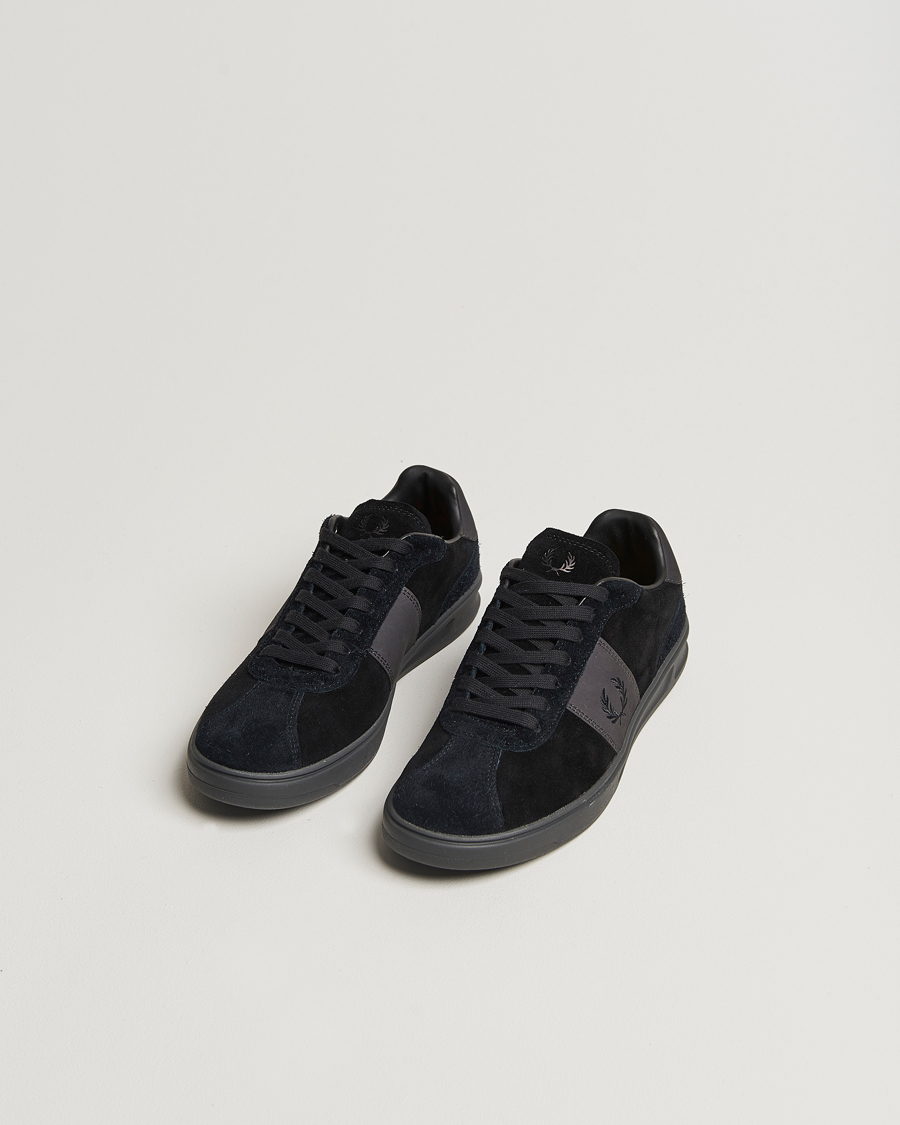 Herren | Fred Perry B4 Suede Sneaker Black | Fred Perry | B4 Suede Sneaker Black