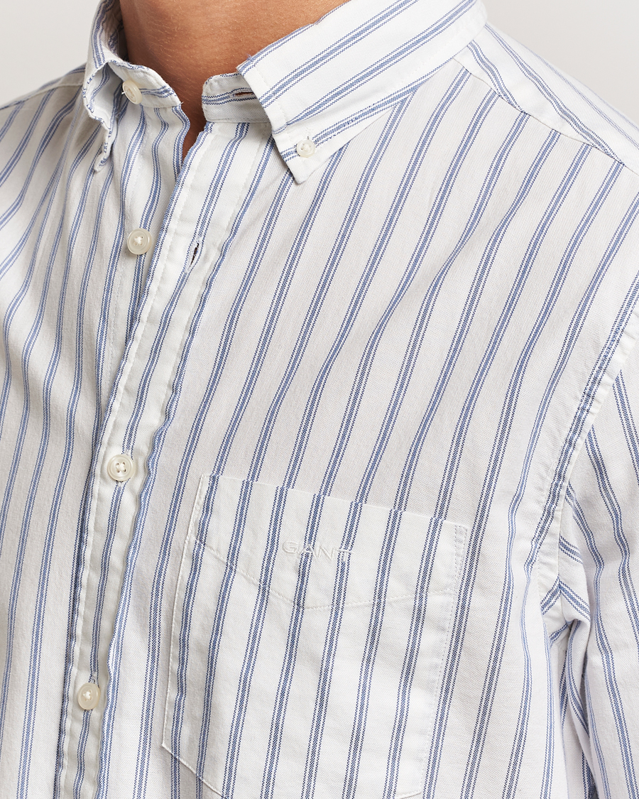 Herren | Hemden | GANT | Archive Oxford Stripe Shirt Egg Shell