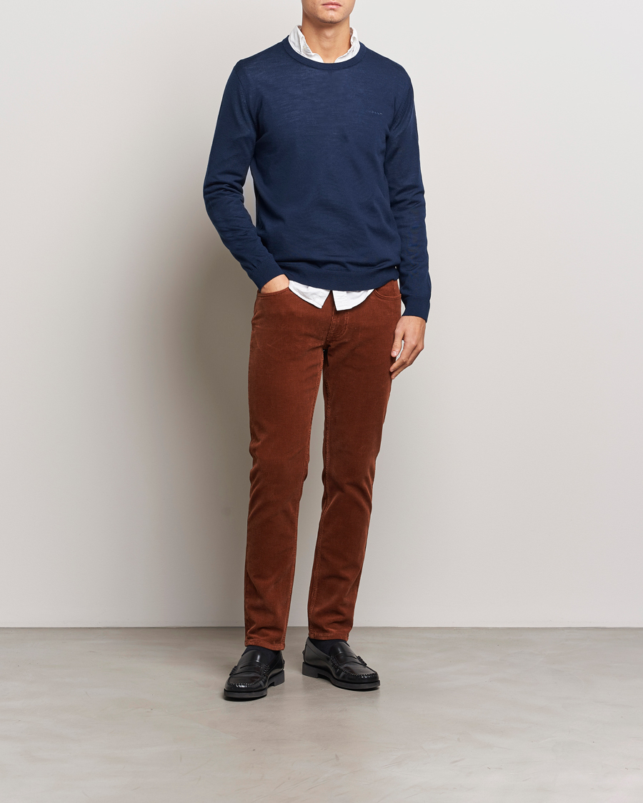 Herren | Hosen | Gant | Cord 5-Pocket Jeans Chocolate Brown
