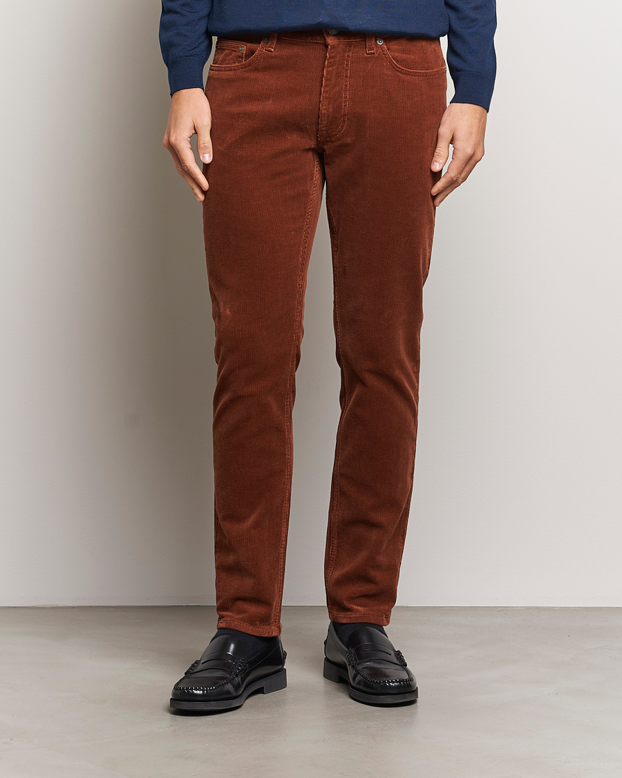Herren | Hosen | Gant | Cord 5-Pocket Jeans Chocolate Brown