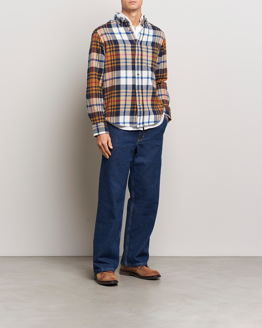 Herren | Hemden | GANT | Twill Checked Shirt Beige