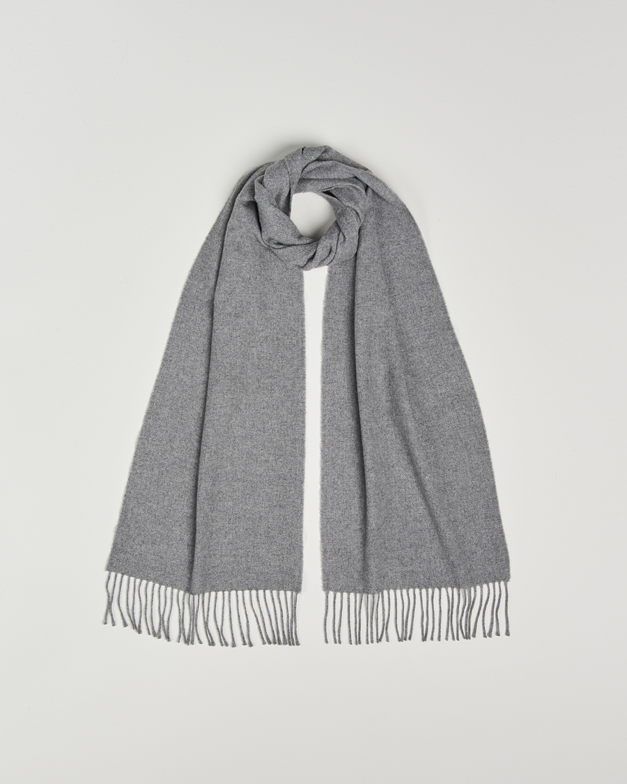 Herren | GANT Wool Scarf Grey Melange | Gant | Wool Scarf Grey Melange