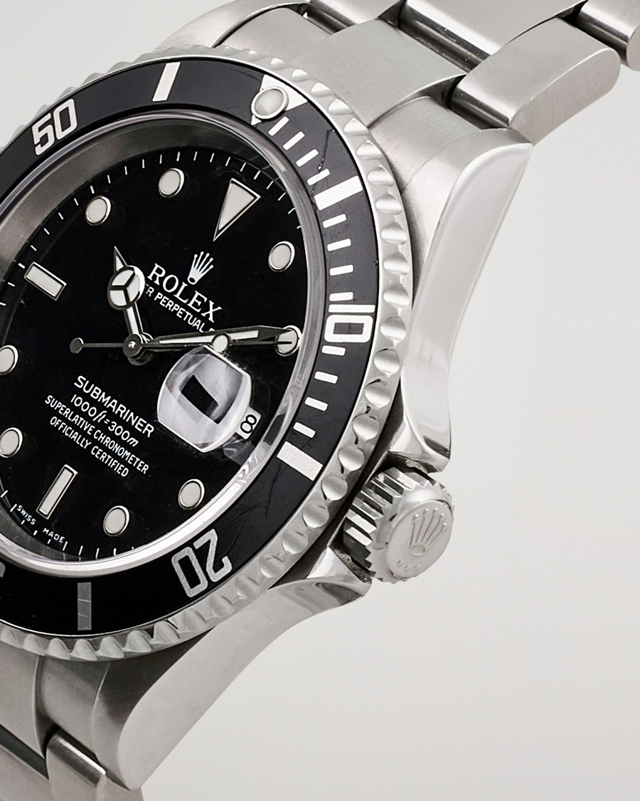 Herren | Rolex Pre-Owned Submariner 16610 Silver | Rolex Pre-Owned | Submariner 16610 Silver