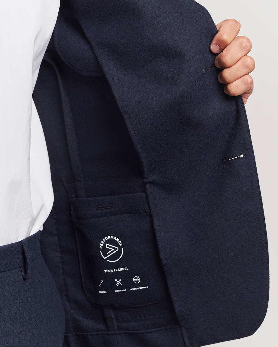 Herren | Sakkos | BOSS BLACK | Hanry Wool Tech Blazer Dark Blue