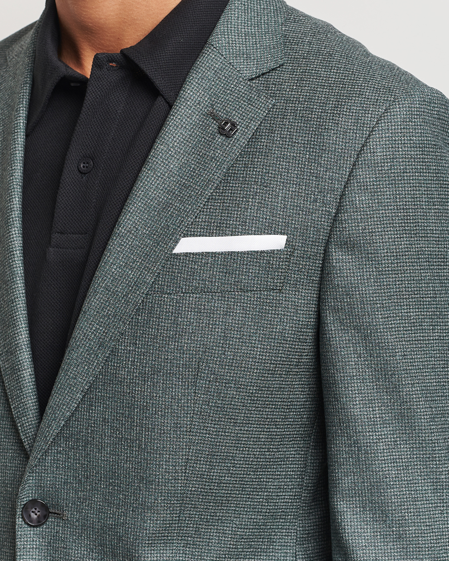 Herren | Sakkos | BOSS BLACK | Hutson Wool Dogtooth Blazer Light Green