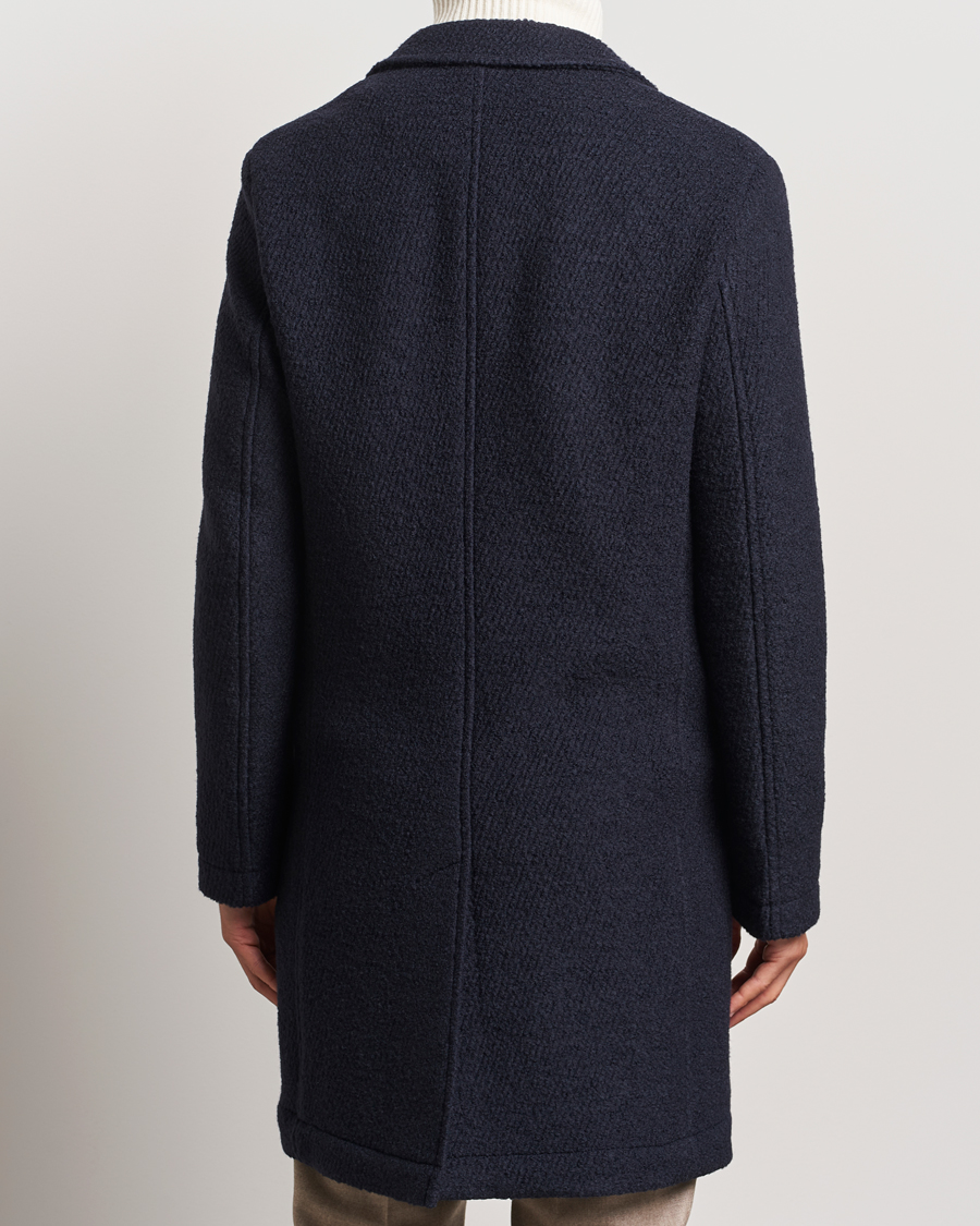 Herren | Jacken | BOSS BLACK | Hyde Structured Wool Coat Dark Blue