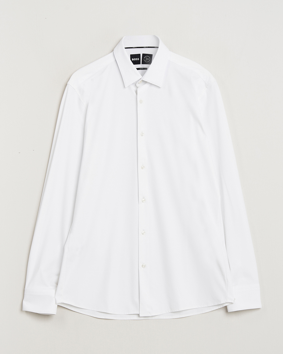 Herren | Hemden | BOSS BLACK | Hank 4-Way Stretch Shirt White