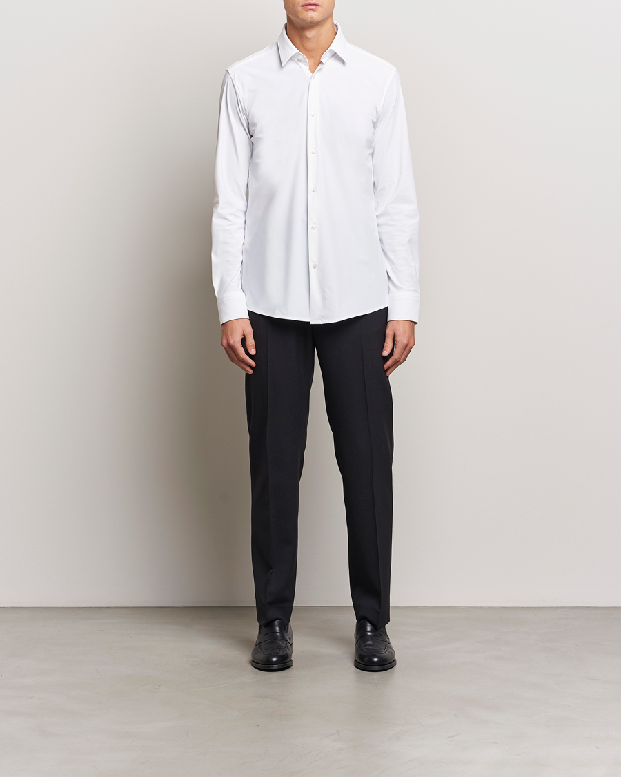 Herren | Hemden | BOSS BLACK | Hank 4-Way Stretch Shirt White