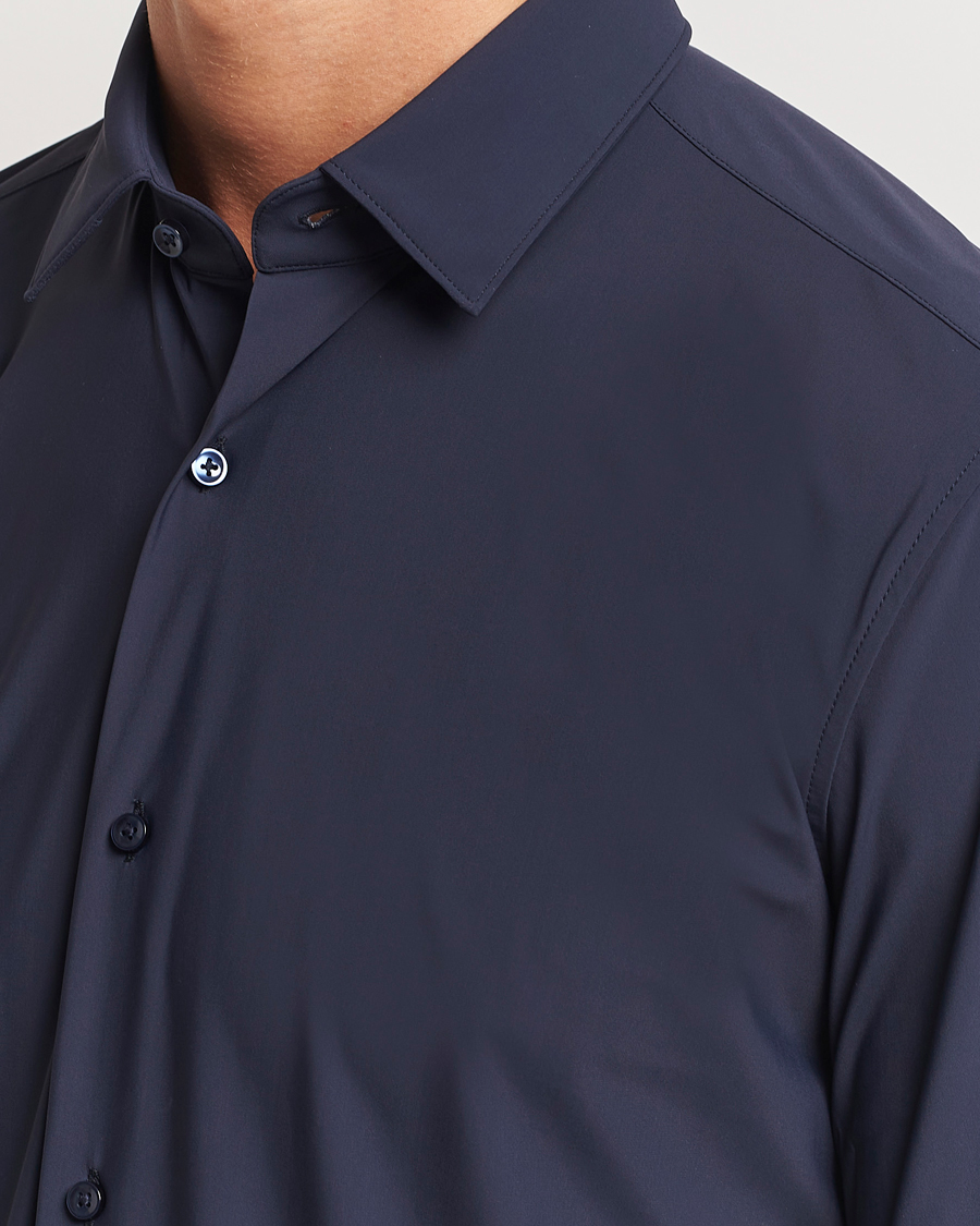 Herren | Hemden | BOSS BLACK | Hank 4-Way Stretch Shirt Dark Blue