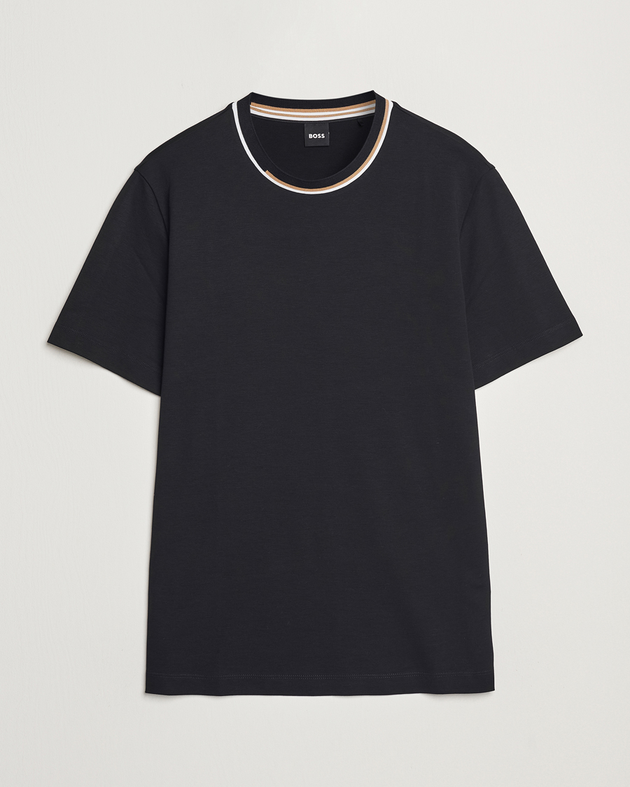 Herren | T-Shirts | BOSS BLACK | Thompson Crew Neck T-Shirt Black