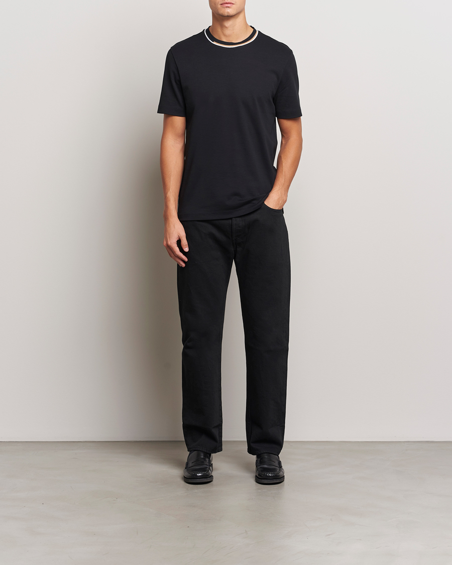 Herren | T-Shirts | BOSS BLACK | Thompson Crew Neck T-Shirt Black