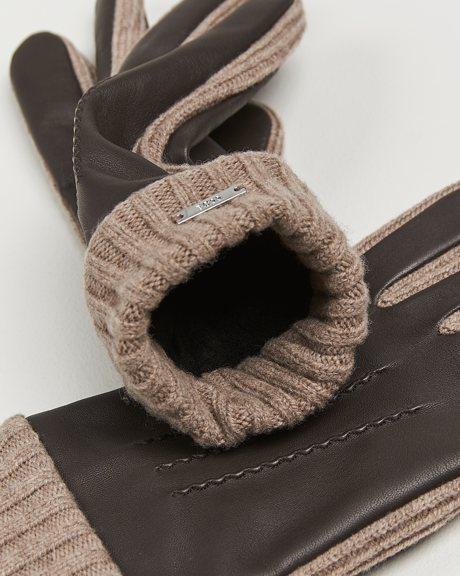 Herren | BOSS BLACK Hyden Leather Gloves Dark Brown | BOSS BLACK | Hyden Leather Gloves Dark Brown